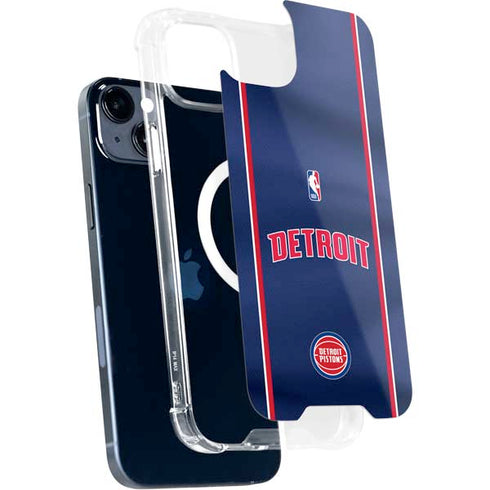 NBA Detroit Pistons Jersey iPhone 15 MagSafe Case